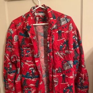 Esprit sport m button up! “campers and animals”